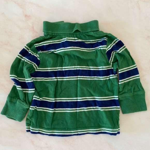 Green Striped Rugby Shirt | 9-12 Months - Picture 6 of 6